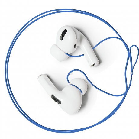 New Version of Anti-Lost Strap for Wireless in-Ear Earbuds, Airpod Lanyard - Blue