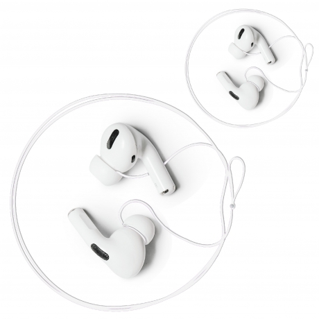 New Version of Anti-Lost Strap for Wireless in-Ear Earbuds, Airpod Lanyard - White 2 pack
